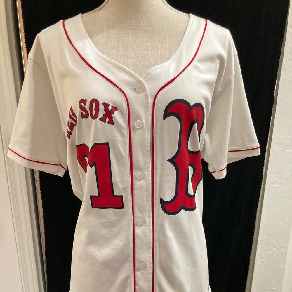 Victoria’s Secret PINK Red Sox Jersey Size Medium - Picture 8 of 11
